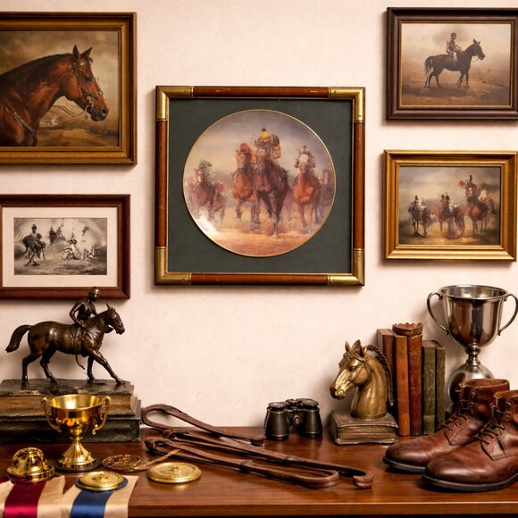 Fred Stone Seattle Slew Kentucky Derby limited edition framed collectors plate - Picture 2 of 8